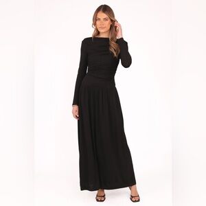 Petal & Pup | Dresses | Pierre Long Sleeve Lace Maxi Dress Mocha | Poshmark